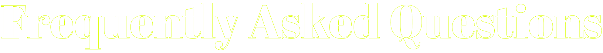 Frequently Asked Questions